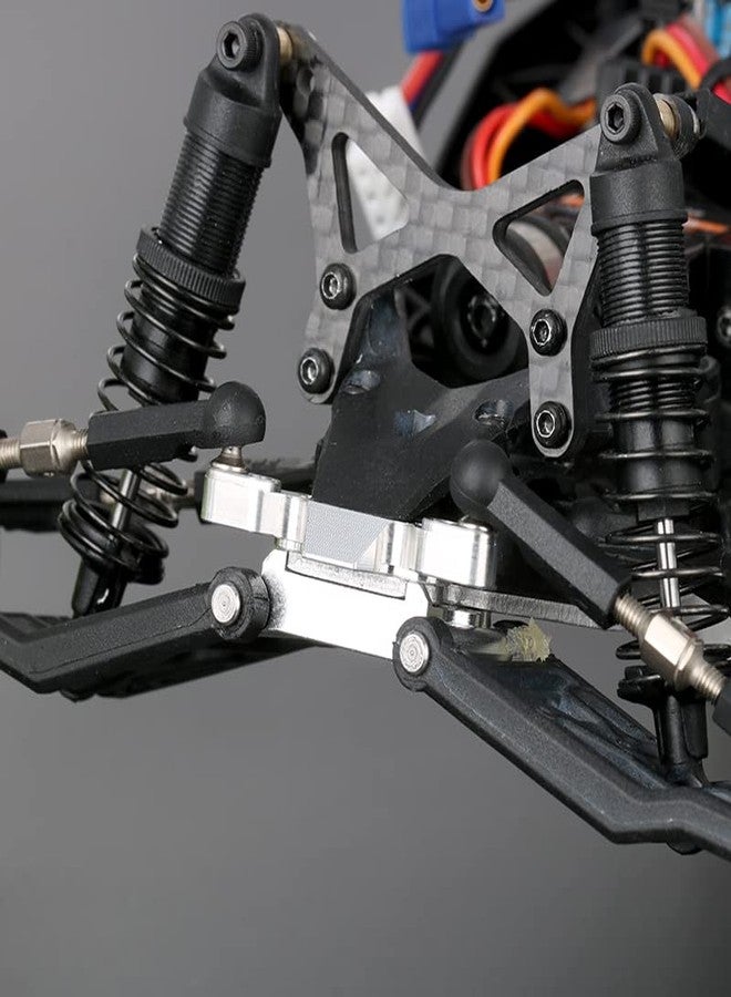 KYX قطع غيار وإكسسوارات ترقية كتلة انحناء العجلات الأمامية المصنوعة من الألومنيوم من KYX Racing لسيارة الزحف التي تعمل بالتحكم عن بعد بمقياس 1/18 من طراز LOSI Mini-B Mini-T Buggy (أسود) - Image 3